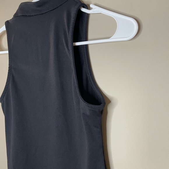 BEBE Black Rhinestone Stretch Zipper Bodycon Dress Size S - Picture 6 of 6